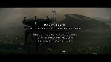 Davis Zekthi - 3D Generalist Demoreel 2024