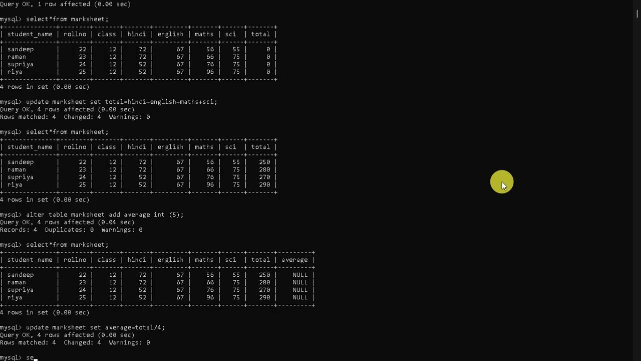 MySQL basics in 9 mins: create table, select, alter, update – perfect for beginners