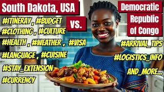 Travel Info -South Dakota, Usa Vs. Kinshasa, Dr Congo , , , ,