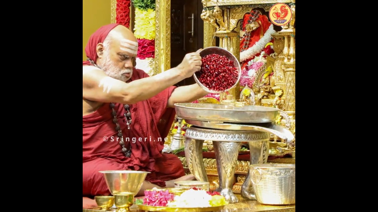 Kartika Somavara Puja | Ubhaya Jagadgurus | Sphatika Linga | Sringeri & Hyderabad | Mahasannidhanam