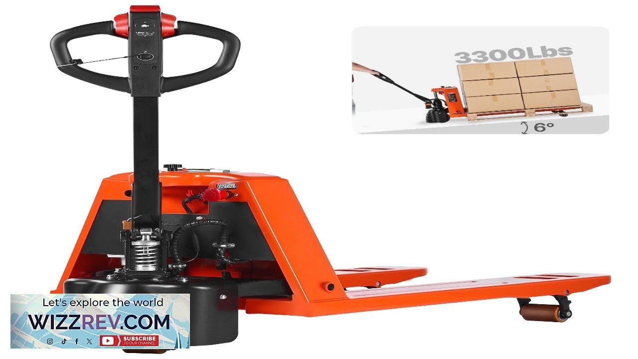 Electric Pallet Jack 3300 lbs Pallet Jack Truck with 48L x 27W