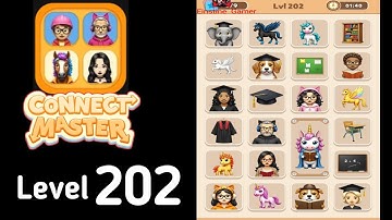 Connect Master Match Puzzle level 202 Guide Walkthrough Solution