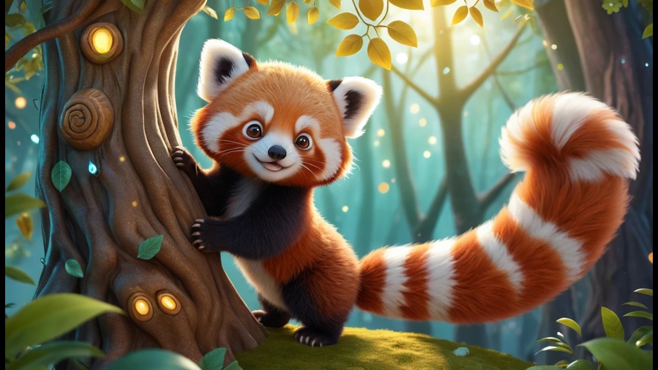 Der Rote Panda klettert auf einen magischen Baum 🐾✨ | Abenteuerlied & Kletterspaß für Kinder