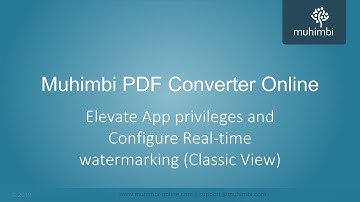 SharePoint real-time Watermarking - Elevate App privileges and Configure