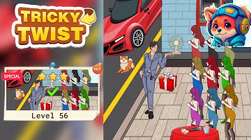 Tricky Twist Puzzle – Level 56 expose the truth about the man Walkthrough Solutions | iOS / Android