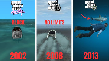 Evolution of MAP BOUNDARIES in gta games(gta3 vs gta vice city vs gta san andreas vs gta 4 vs gta 5)