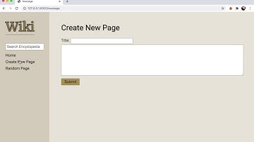 CS50 Web Project1- Wiki