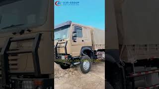 Khaki Color Off Road 4X4 SINOTRUK Soldiers Transporter Resimi