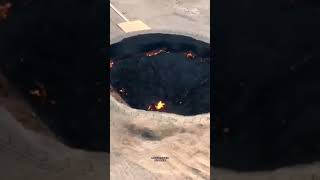 Darvaza Gas Crater | DOOR TO HELL | आग का कुआ | #science #viral #trending #facts #sciencefacts