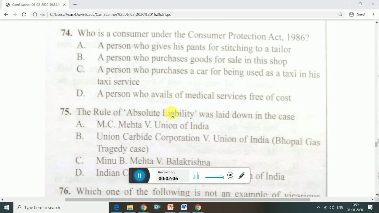 CRASH COURSE LAW PG 2020 UGC NET, CLAT LLM, AILET LLM, DU LLMMOCK
