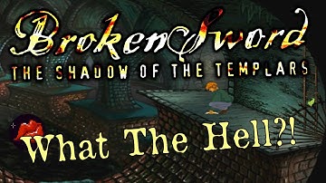 George Stobbart showing everyone his used tissue in Broken Sword: The Shadow of the Templars