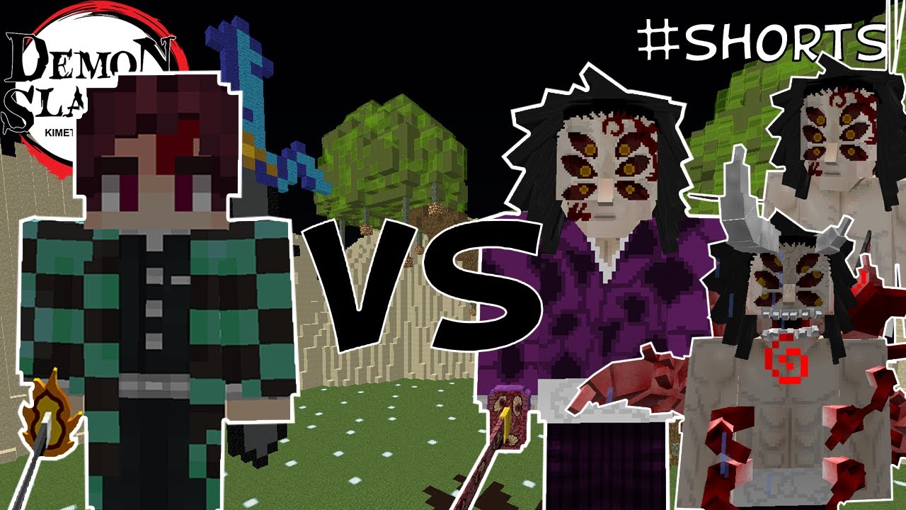 Tanjiro Vs Kokushibo - Minecraft Demon Slayer Mod 