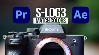 How to MATCH S-Log3 Colors Between PREMIERE PRO and AFTER EFFECTS (When Replacing With AE Comp)