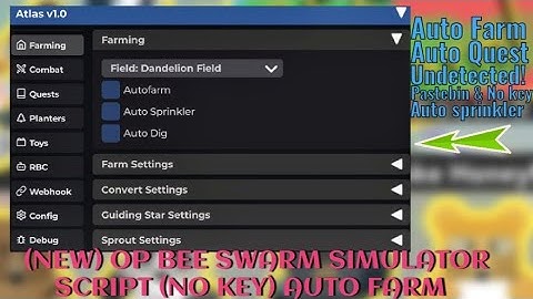 (NEW) OP Bee Swarm Simulator Script – Auto Farm, Auto Quest, Auto Sprinkler & More! (No Key + Free)