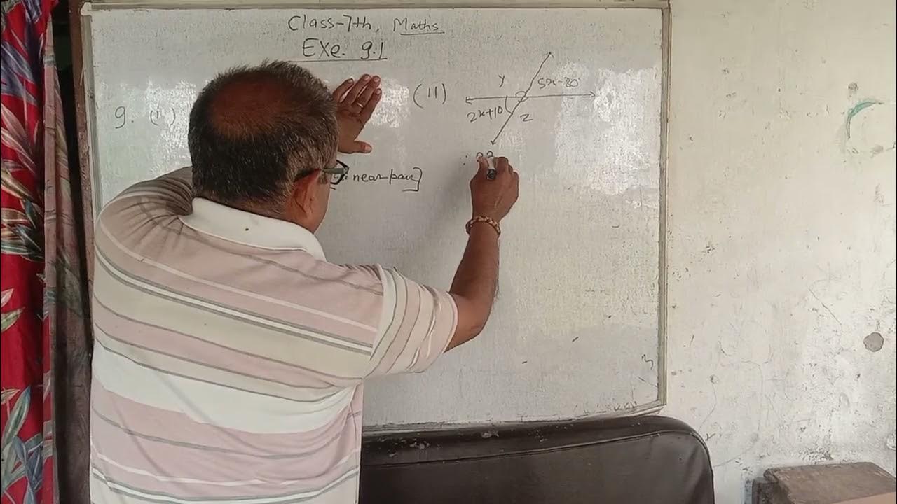Class 7 maths exercise 9 1 by dinesh sir classes youtube