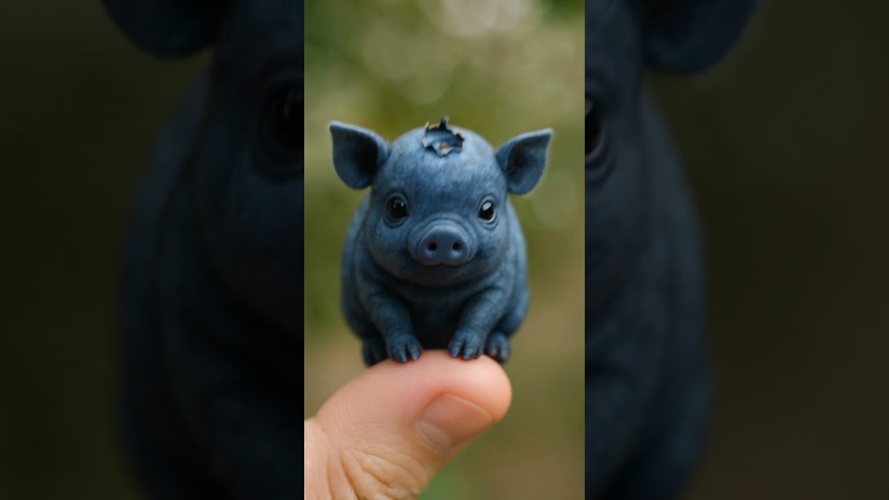 Blueberry Pig is half fruit 🫐 and half cute baby animal 🐷
