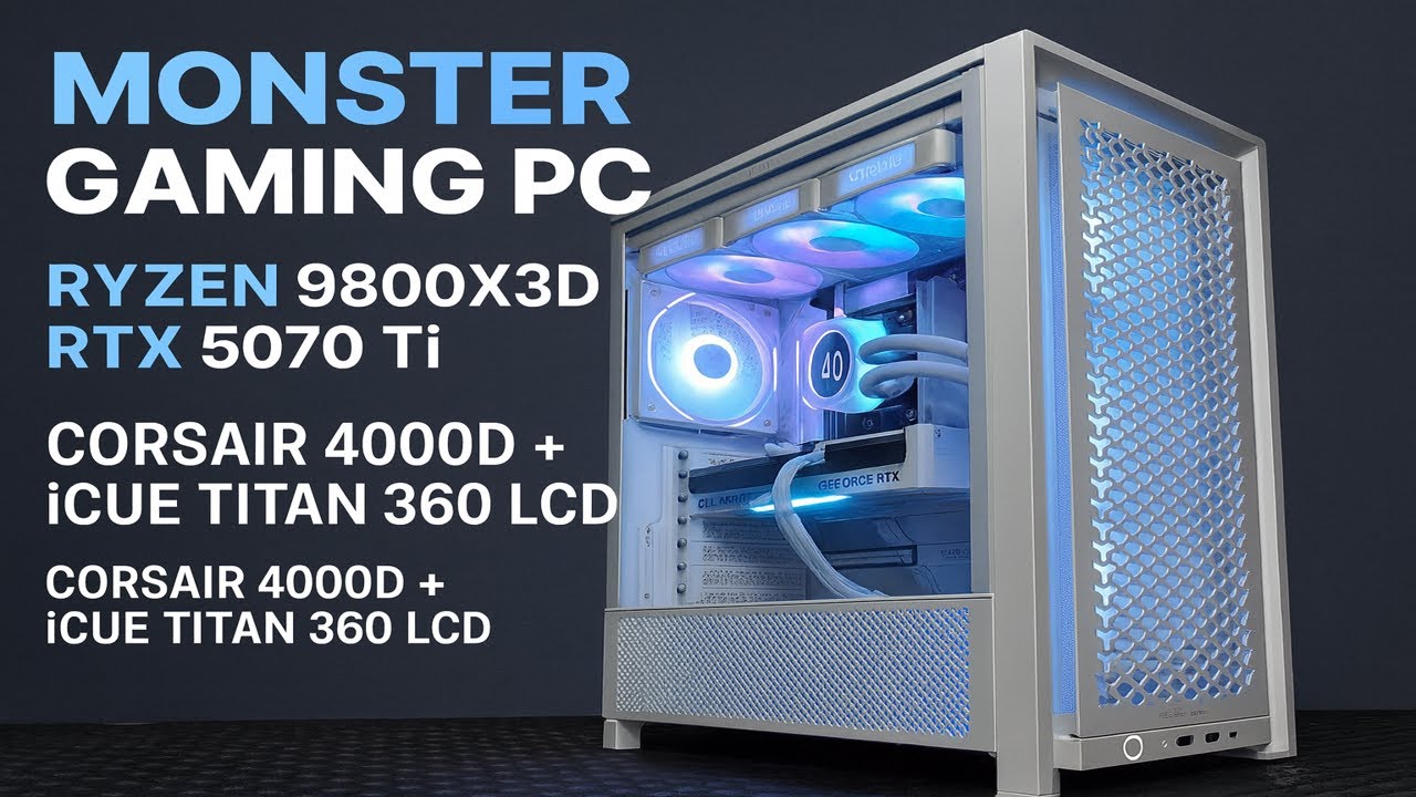 Building the Cleanest Ryzen 7 9800X3D Gaming PC | RTX 5070 Ti + Corsair 4000D Setup