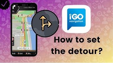 How to set the detour function in IGO Navigation?