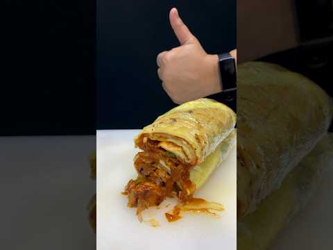 Chicken Kathi Roll ASMR Cooking || #shorts #food #cooking #asmr #chicken #nonveg #indianasmrworld