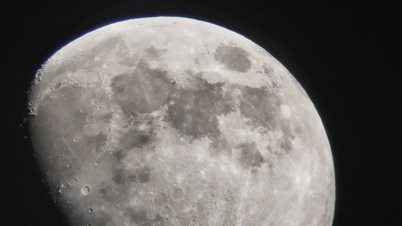 Waxing Gibbous moon (81) moon through telescope YouTube