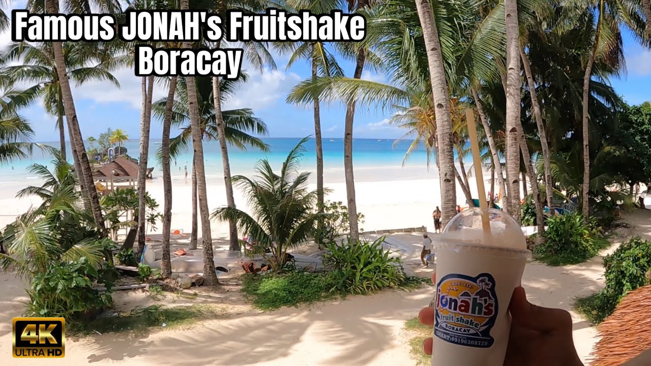 The Best Fruitshake in BORACAY ISLAND Jonah’s Fruitshake.MUST TRY! 