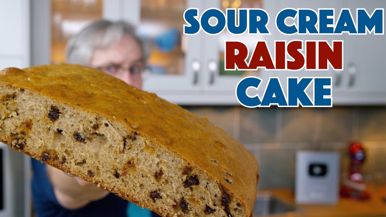 1936 SOUR CREAM Raisin Cake | Glen And Friends Cooking