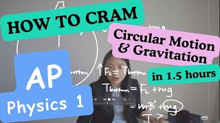 How to Cram Circular Motion & Gravitation in 1 hour for AP Physics 1