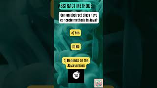 ABSTRACT METHODS in JAVA #javabrains #shortsfeed #java  #mcq_exam #javabasicsforbeginners