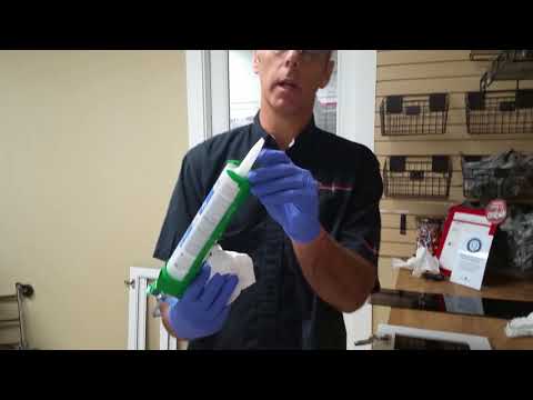 How to silicone glass into cabinet doors