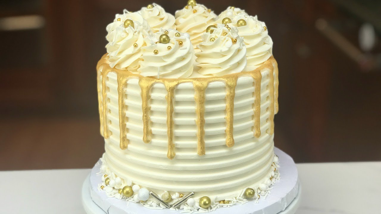 HOW TO MAKE EDIBLE GOLD PAINT WITHOUT ALCOHOL │ LUSTRE DUST GOLD PAINT FOR  BUTTERCREAM │ CAKES BY MK 