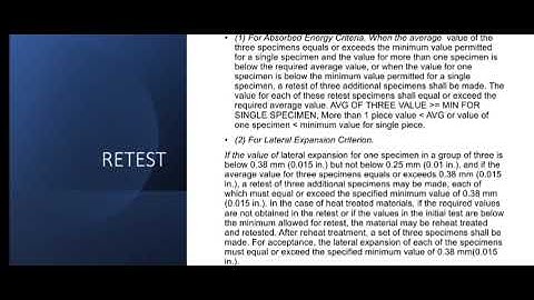 Acceptance criteria and retest  for impact test as per #ASME B31.3 #tamil #தமிழ்