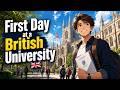 First Day at a British University 🎓🇬🇧 | Real English Conversation