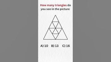 How many triangles? IQ test #shorts