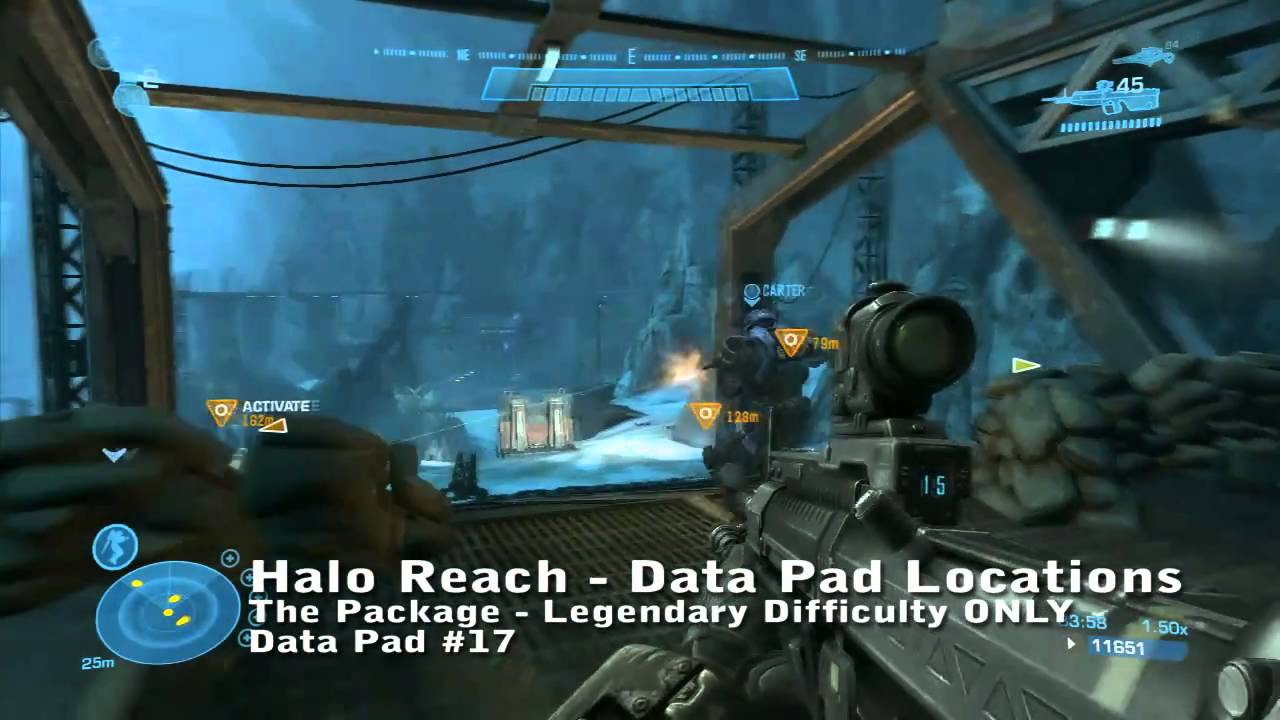 Halo Reach Data Pad Locations The Package WikiGameGuides YouTube
