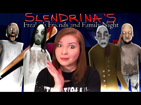 Видео: ДРУЗЬЯ СЛЕНДЕРИНЫ! [Прохождение Slendrina's Freakish Friends and Family Night]