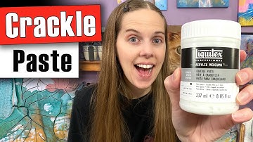 Crackle Paste Tutorial for Acrylic Painting - FUN and EASY!!