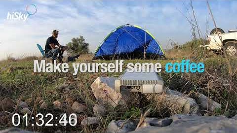 What can be done in 3 Min while connection hiSky’s Smartellite™ Dynamic Terminal?