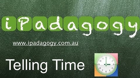 iPadagogy - App Review - Telling Time Tutorial