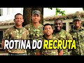 COMO É A ROTINA DE UM RECRUTA NO EXÉRCITO BRASILEIRO? #exército #militar #recruta