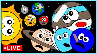Learn Funny Planets for Baby 🪐 🔴| Planets Mercury Venus Earth Mars Jupiter Saturn Uranus Neptune