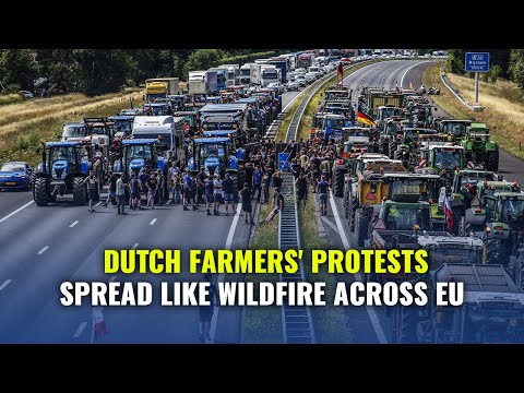 Dutch Farmers' Protests Spread Across European Countries | German, Italian & Polish Farmers Support