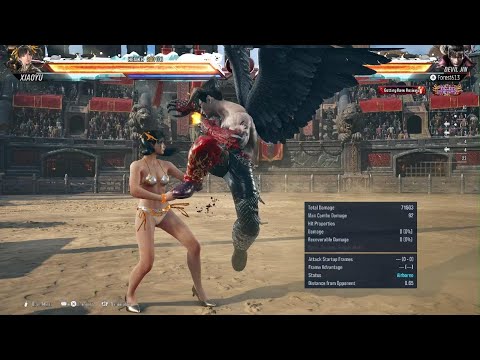 Devil Jin f,f+4 Counterhit Heat Activation Staple Combo #2 Tekken 8 Season 3