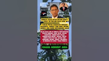 purbaya tolak bayar hutang kereta cepat 116 triliun pakai APBN #ligakorupsi #trendingshorts #menku