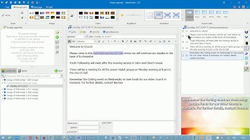 9. VideoPsalm - Add an announcements songbook