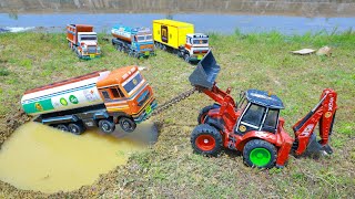 Jio Petrol Tanker Meesho Dumper Indian Oil Truck Accident Pulling Jcb Crane Hmt Ford Tractor ? Cstoy