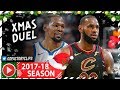Kevin Durant vs LeBron James EPIC XMAS Duel Highlights (2017.12.25) Cavaliers vs Warriors - MUST SEE