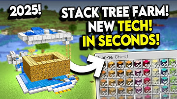 30,000 Logs in 5 Minutes! INSANE All Wood Farm for Minecraft 1.21+