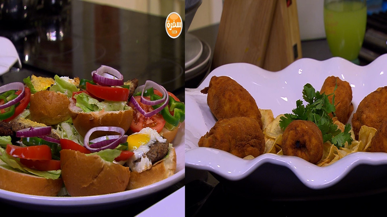 برجر لحم - تشيكن الاكييف - سلطة جبنة موتزاريلا  | الشيف حلقة كاملة