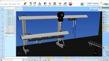 VDMIS CMM Software - MRS2 modular rack system animation with Renishaw UCC Server