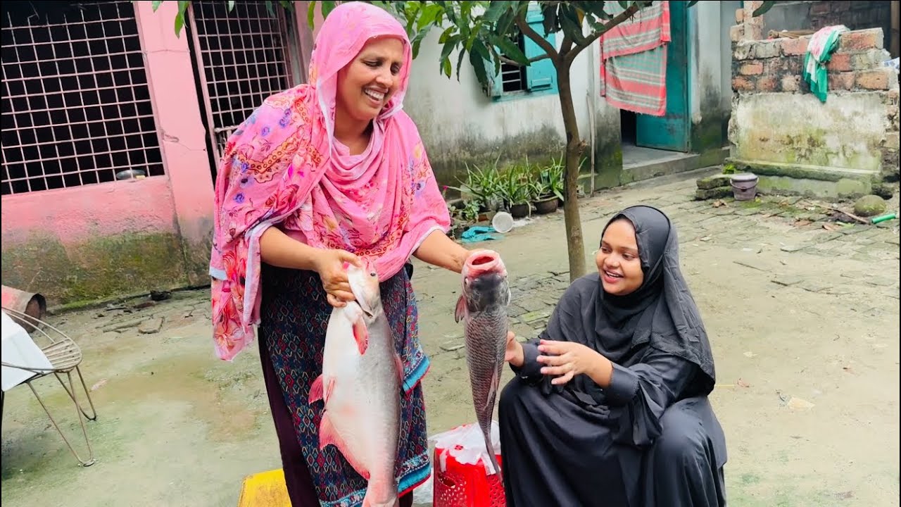 শাশুড়ির মুখে হাসি ফোটাতে বৌমার উপহার – বিশাল বড় মাছ 😍 #vlog 
